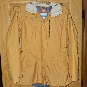 Columbia Thermal Coil Jacket, Yellow Orange, Size M